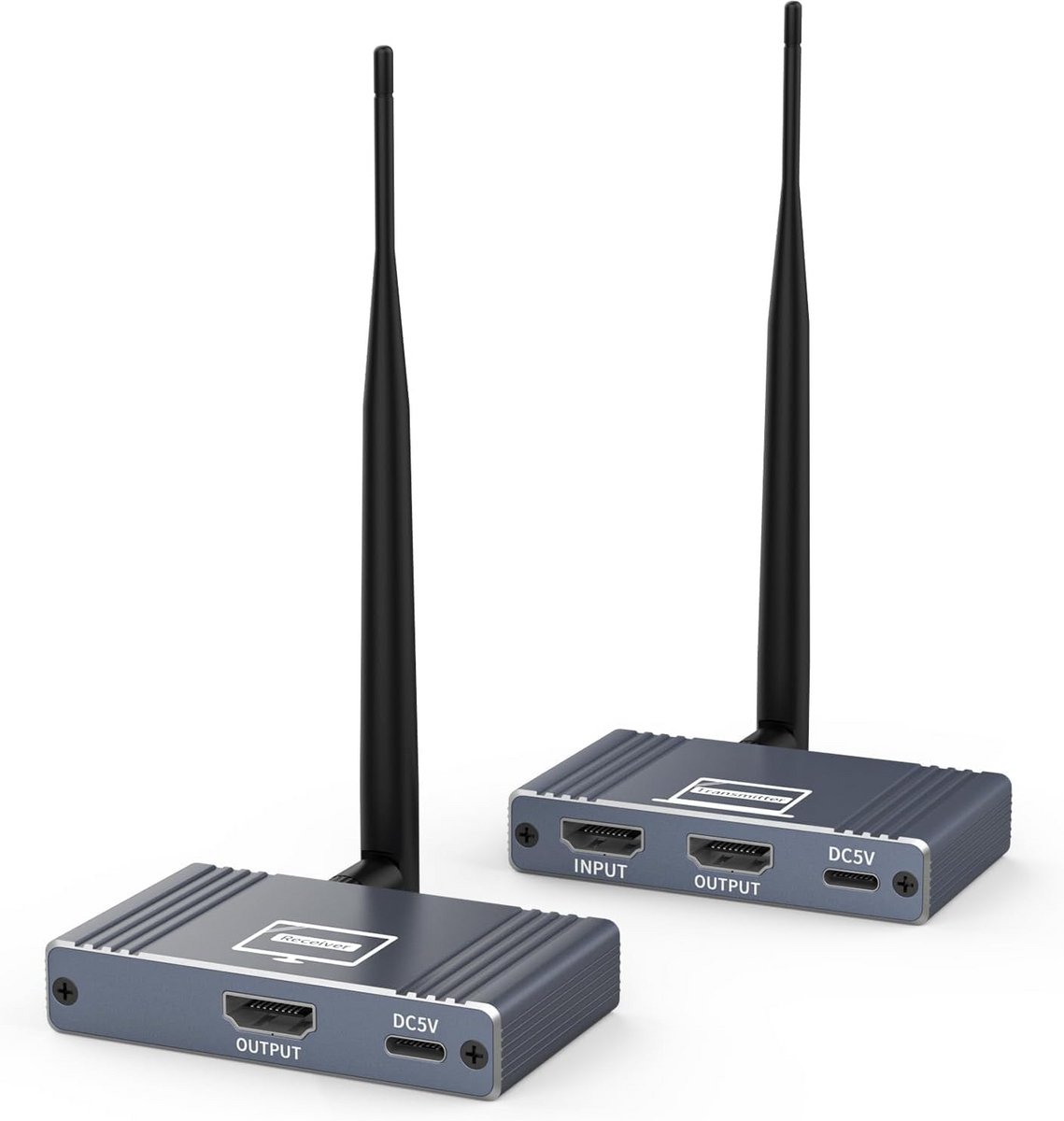 Draadloze HDMI Extender - Zender Ontvanger Kit - Full HD Streaming - 200 Meter Bereik - 1080p 60Hz