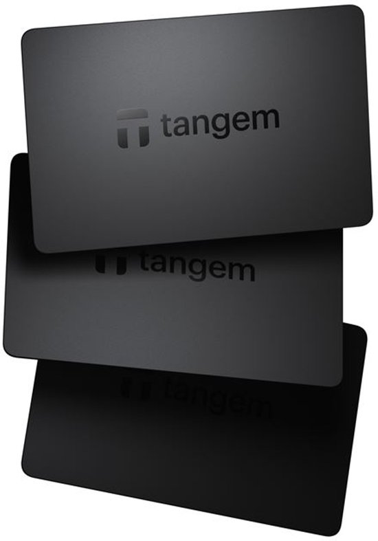 Tangem Wallet 2.0 - Secure Crypto Cold Wallet - 3 Card Set Classic Black