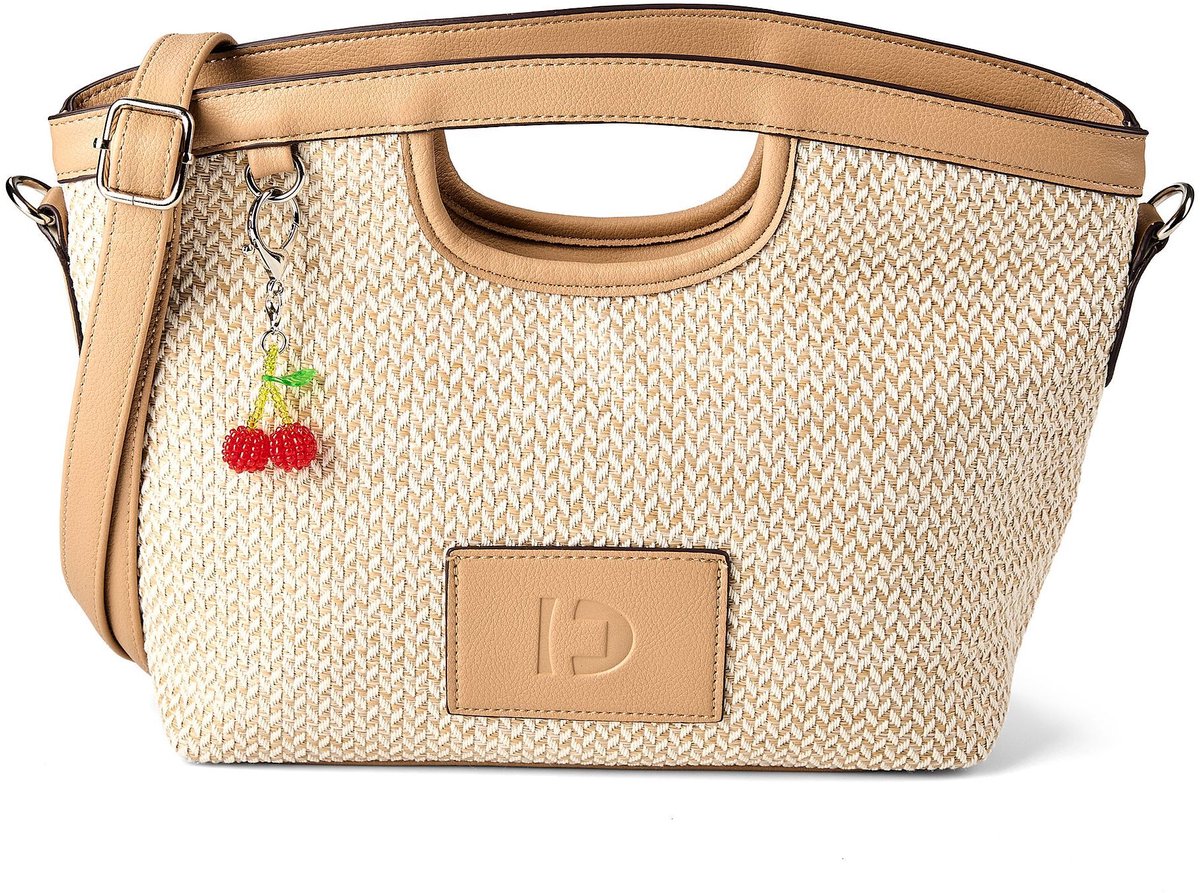 TOM TAILOR handtas schoudertas Lucien Zip Shopper Beige