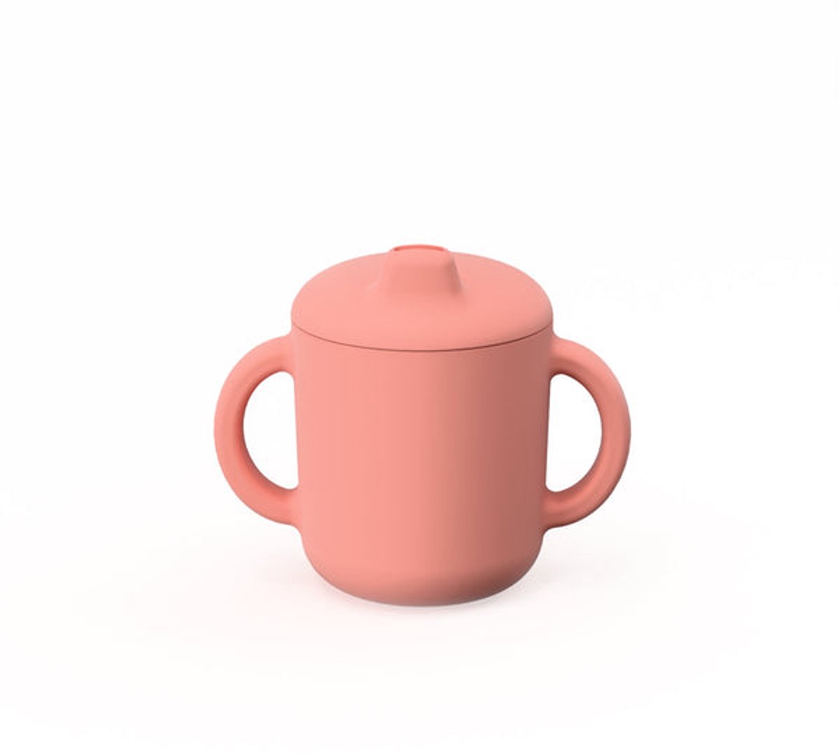 EKOBO Baby Tuitbeker met Handvatten – Siliconen – BPA Vrij – Bambino – roze