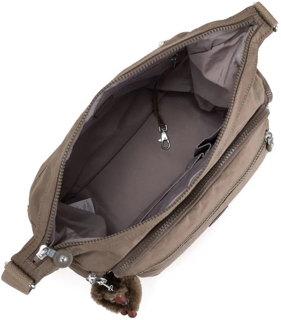 kipling Sac à épaule bandoulière Sac à épaule Eyes Wide Open Gabbie Large Shoulderbag True Beige Brun