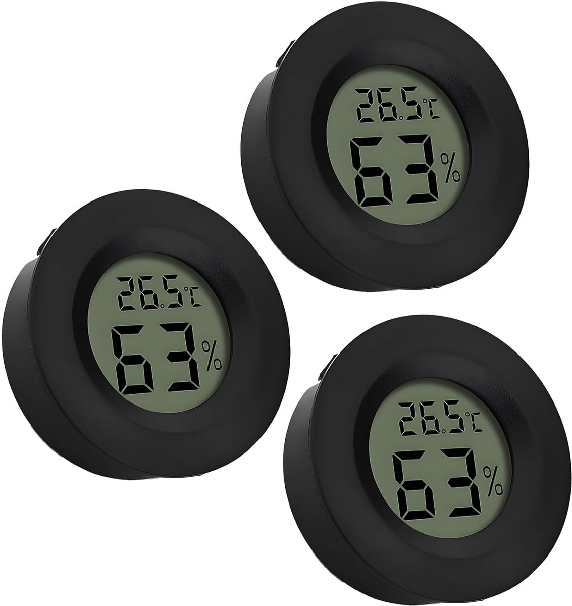Digitale Binnenhygrometer en Thermometer met LCD-Display