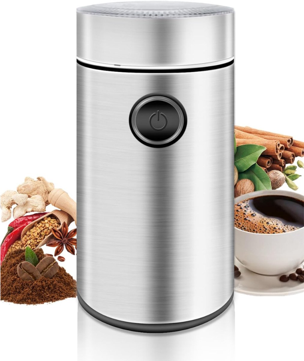 REN® Koffiemolen - Moka Pot - Koffiemolens -150W, 22.000 RPM
