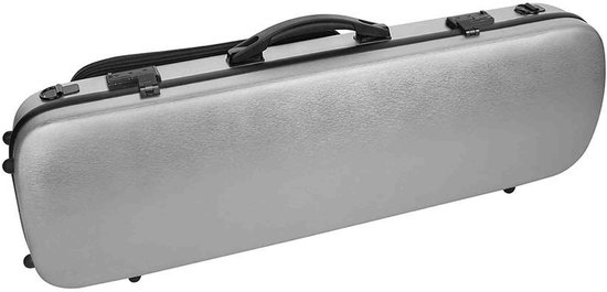 Leonardo VC-50-SL vioolkoffer 4/4 – PVC brushed zilver