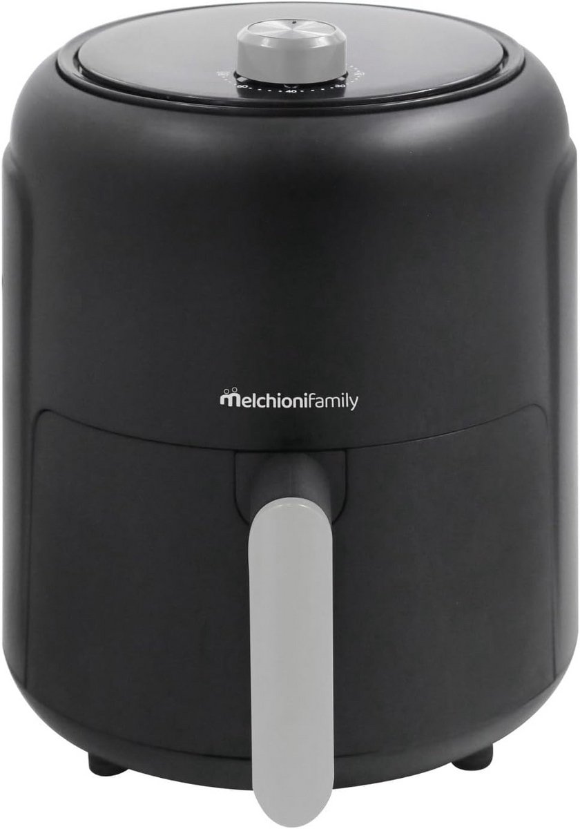 Compacte Heteluchtfriteuse 2.5L met Timer en Regelbare Temperatuur tot 200°C