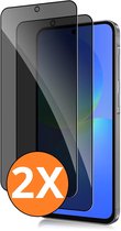 Privacy Geschikt voor Samsung Galaxy A37 screenprotector Privacy - 2 Stuks - Full screen protector tempered glass - gehard glas voor Geschikt voor Samsung A37