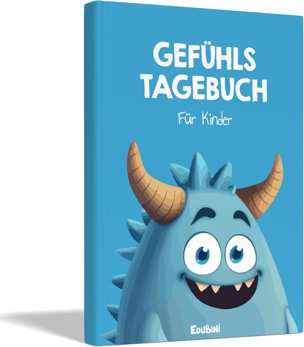 Edubini Gevoelensdagboek voor kinderen [6-12 jaar] - Dagboek voor meisjes & jongens - Boek over gevoelens voor het omgaan met emoties en een goed gevoel, dankbaarheidsdagboek voor kinderen (incl. 10