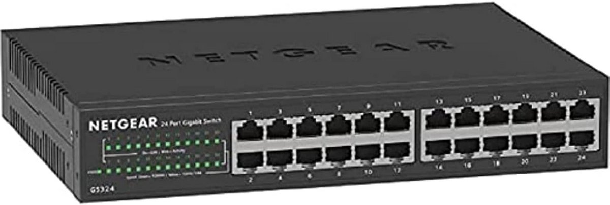 24-poorts Gigabit Switch met 24 Gigabit Ethernet Poorten voor Snel en Betrouwbaar Netwerk