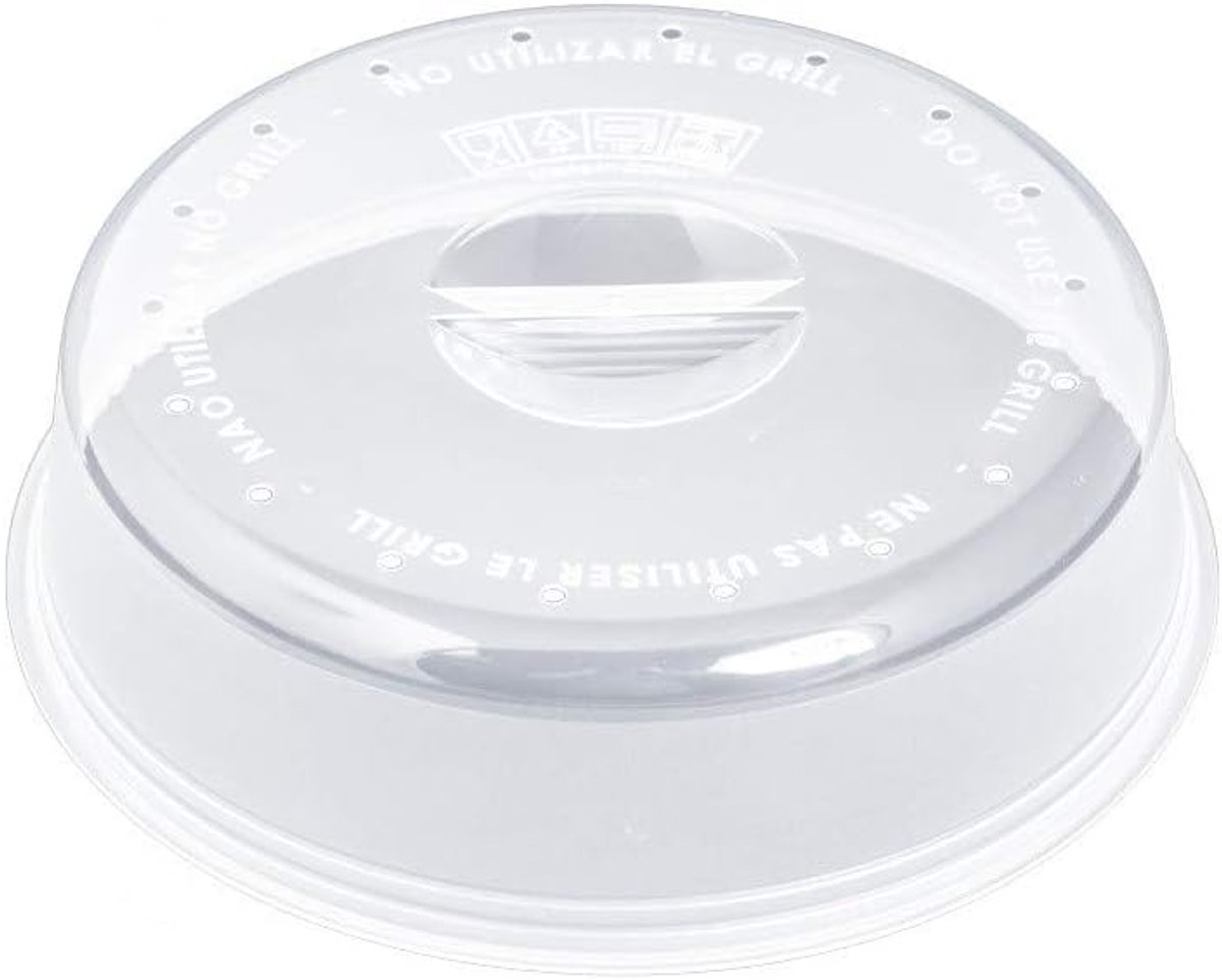 Magnetron deksel 24 cm - Doorzichtig met stoomgaatjes