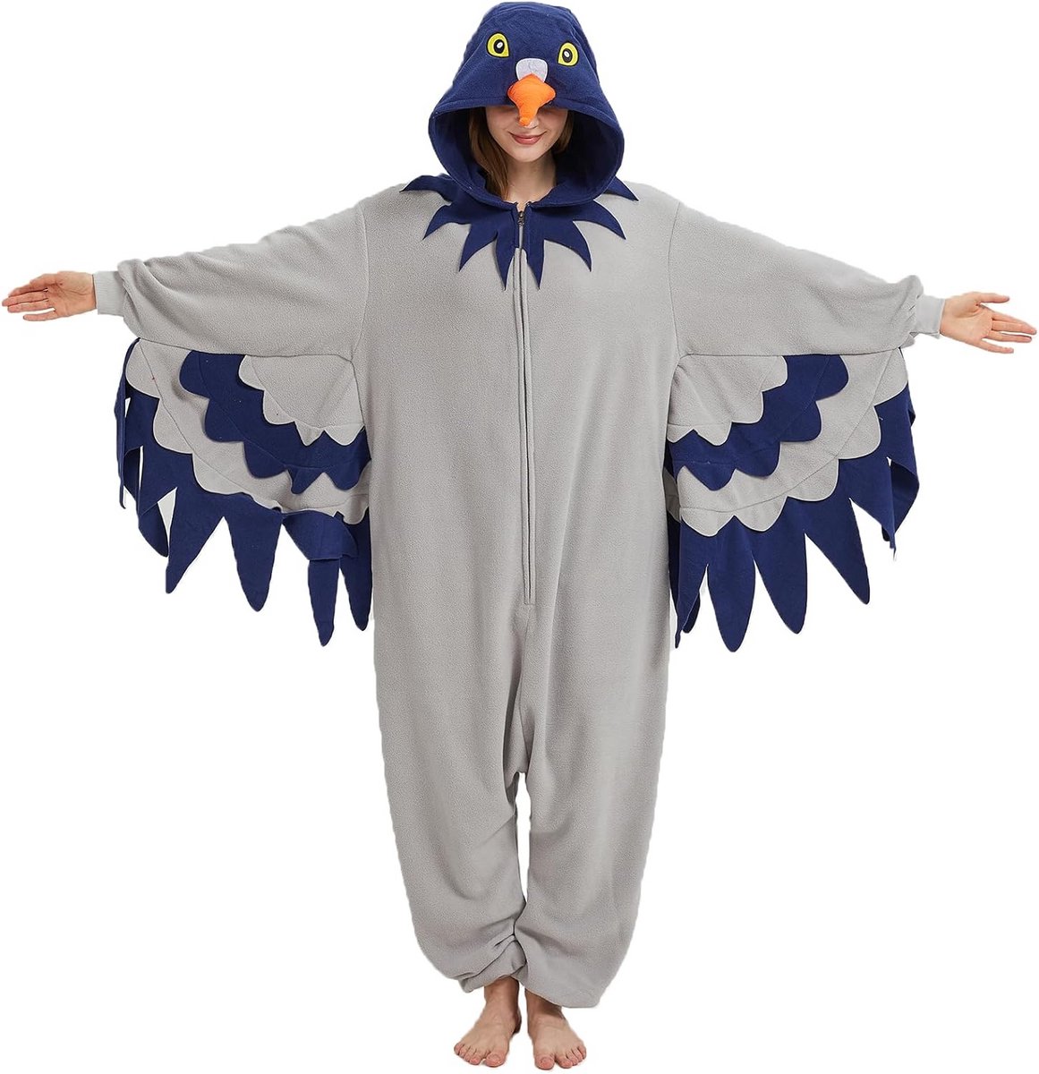 Volwassen Duif Onesie Kostuum - Dierlijke Pyjama voor Kerst en Halloween