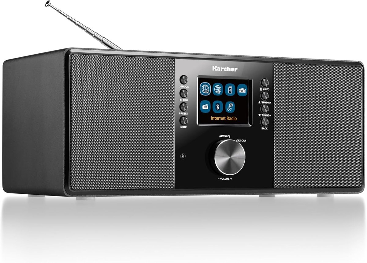 DAB+ Internet Radio met Bluetooth en Alarmfunctie - Hoge Geluidskwaliteit
