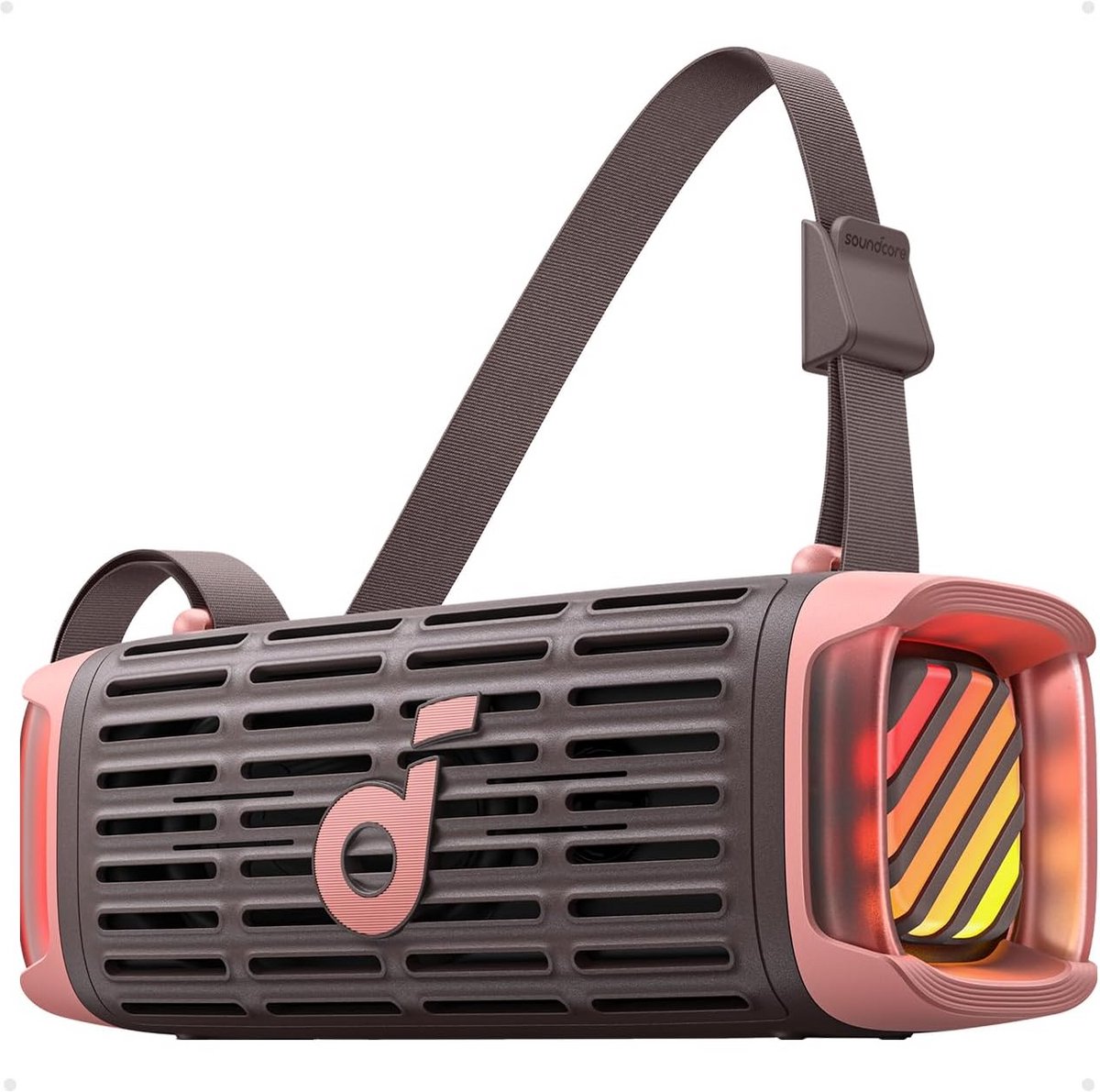 Robuuste Draadloze Bluetooth Buitenluidspreker - Waterdicht IP68, 50W BassUp Geluid, 16 Uur Afspeeltijd, Lichtshow en TWS Stereo