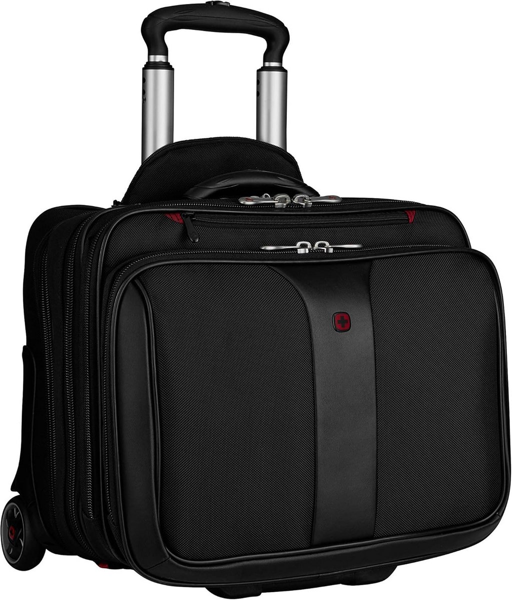 17 Inch 2-Piece Business Wheeled Laptop Briefcase with Padded Compartment for 15.4 Inch Laptop
