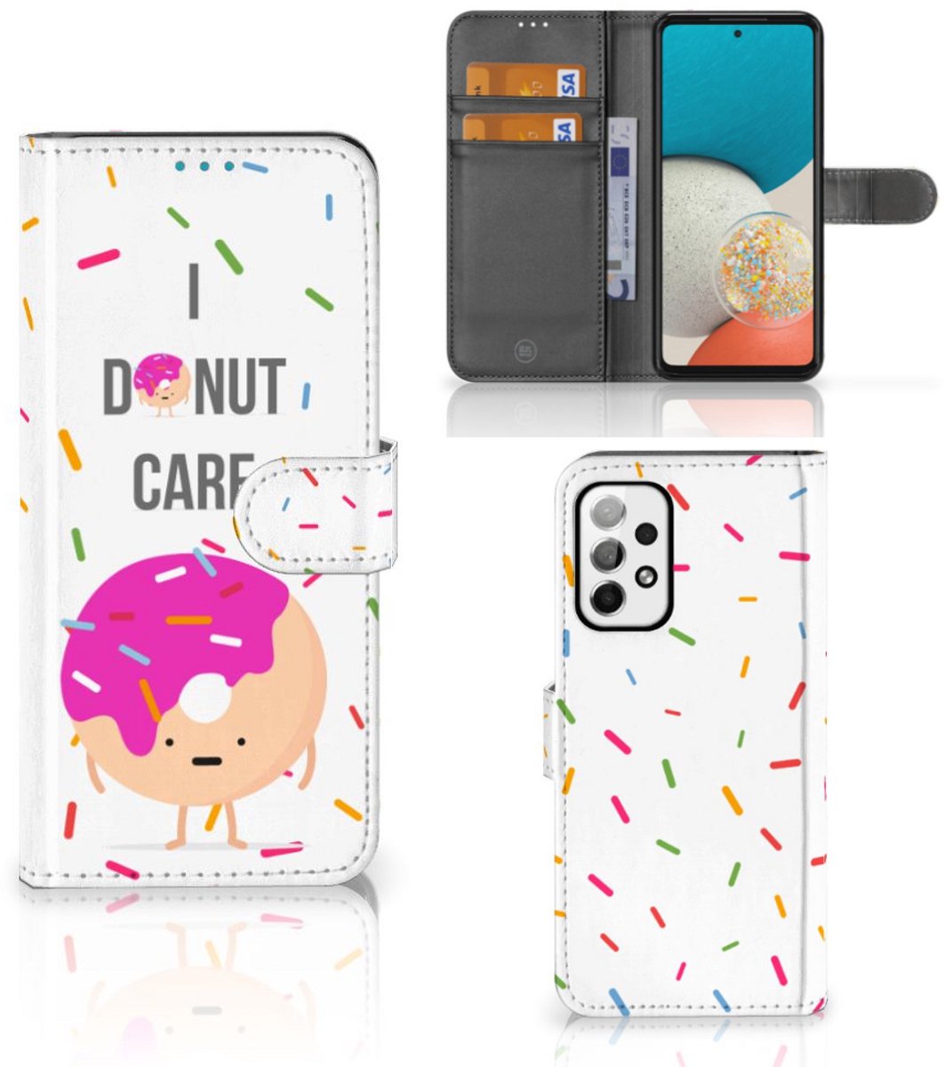 Samsung Galaxy A73 5G Book Cover Donut Roze