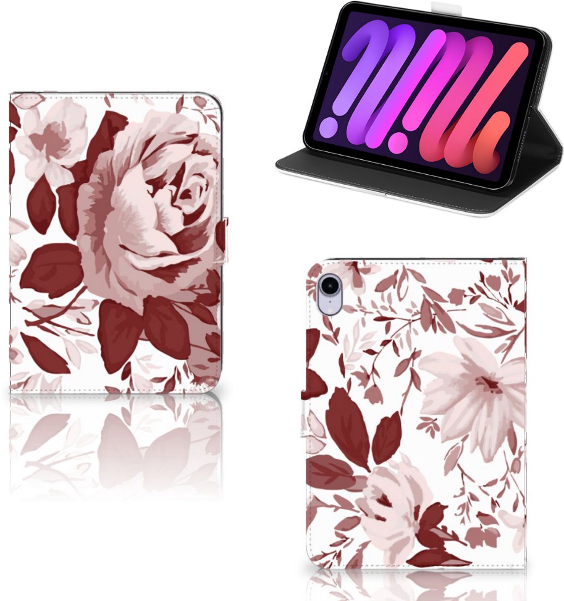 Hoes iPad Mini 6 (2021) Watercolor Flowers