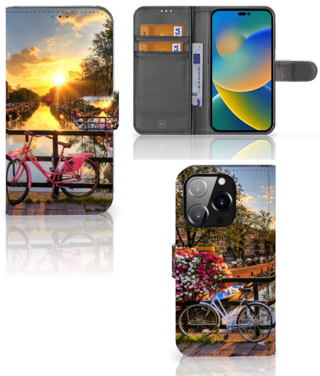 iPhone 14 Pro Flip Cover Amsterdamse Grachten