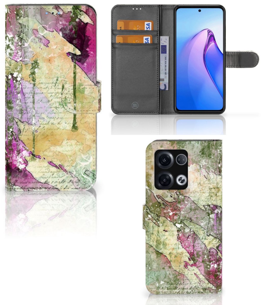 Hoesje OPPO Reno8 Pro Letter Painting