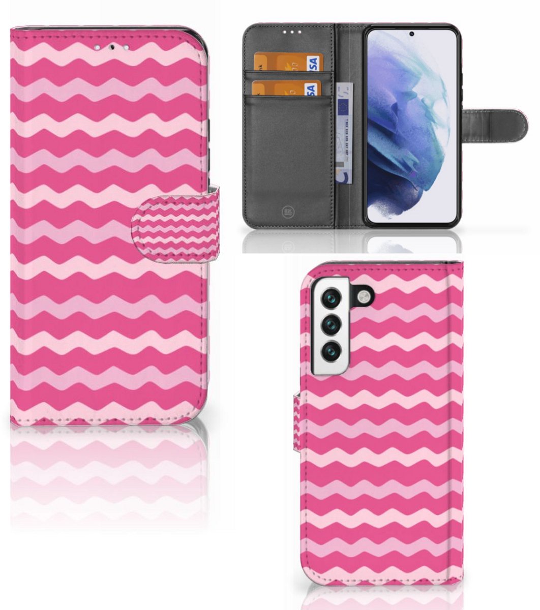Samsung Galaxy S22 Telefoon Hoesje Waves Pink