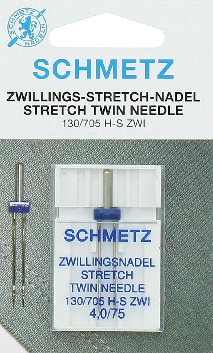 Stretch Twin Needle voor Stretchstoffen – 2,5 mm 75, Voor Naaimachines met Zigzagfunctie