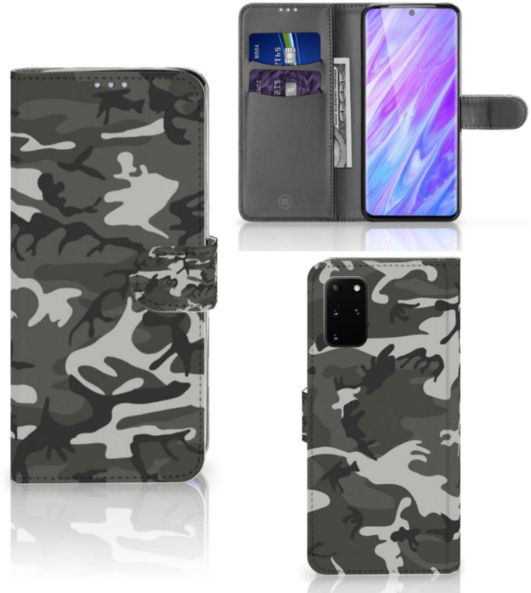Samsung Galaxy S20 Plus Telefoon Hoesje Army Light