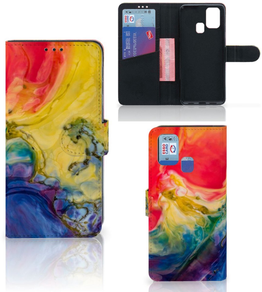 Hoesje Samsung Galaxy M31 Watercolor Dark