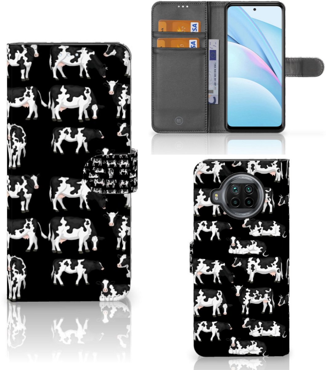 Xiaomi Mi 10T Lite Telefoonhoesje met Pasjes Koetjes
