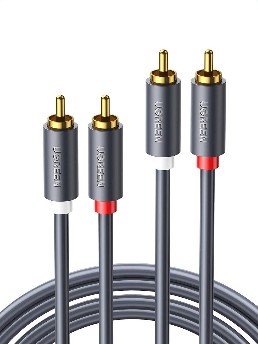 2RCA naar 2RCA Audio Kabel voor Geluidsinstallaties