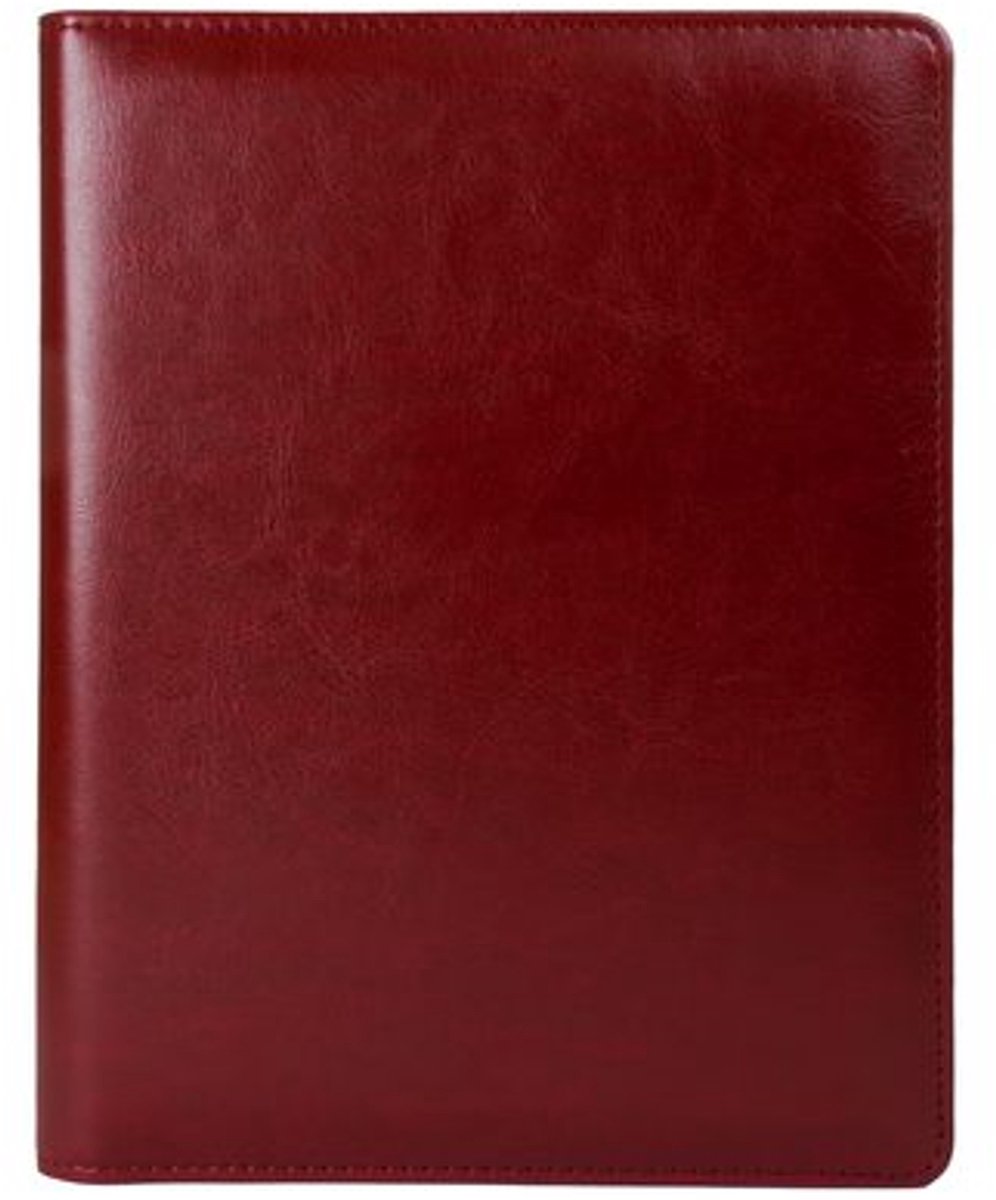 Schrijfmap Multo Hannibal A5 bordeaux kunstleder met schrijfblok