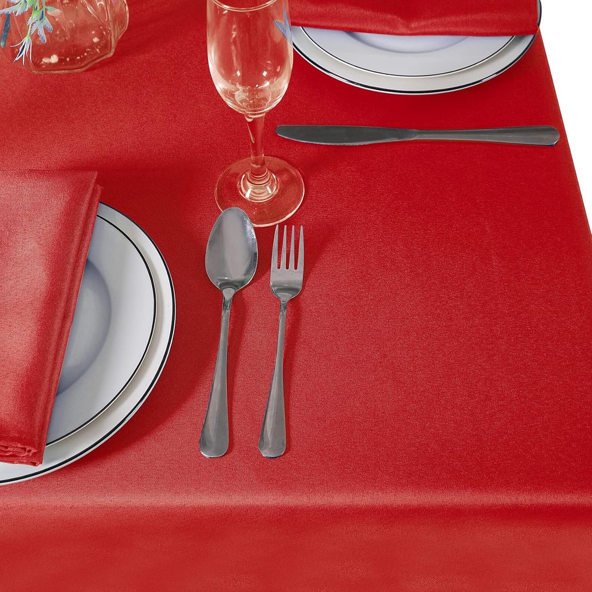 Vierkant Polyester Tafelkleed voor Feest en Diner - Wasbaar