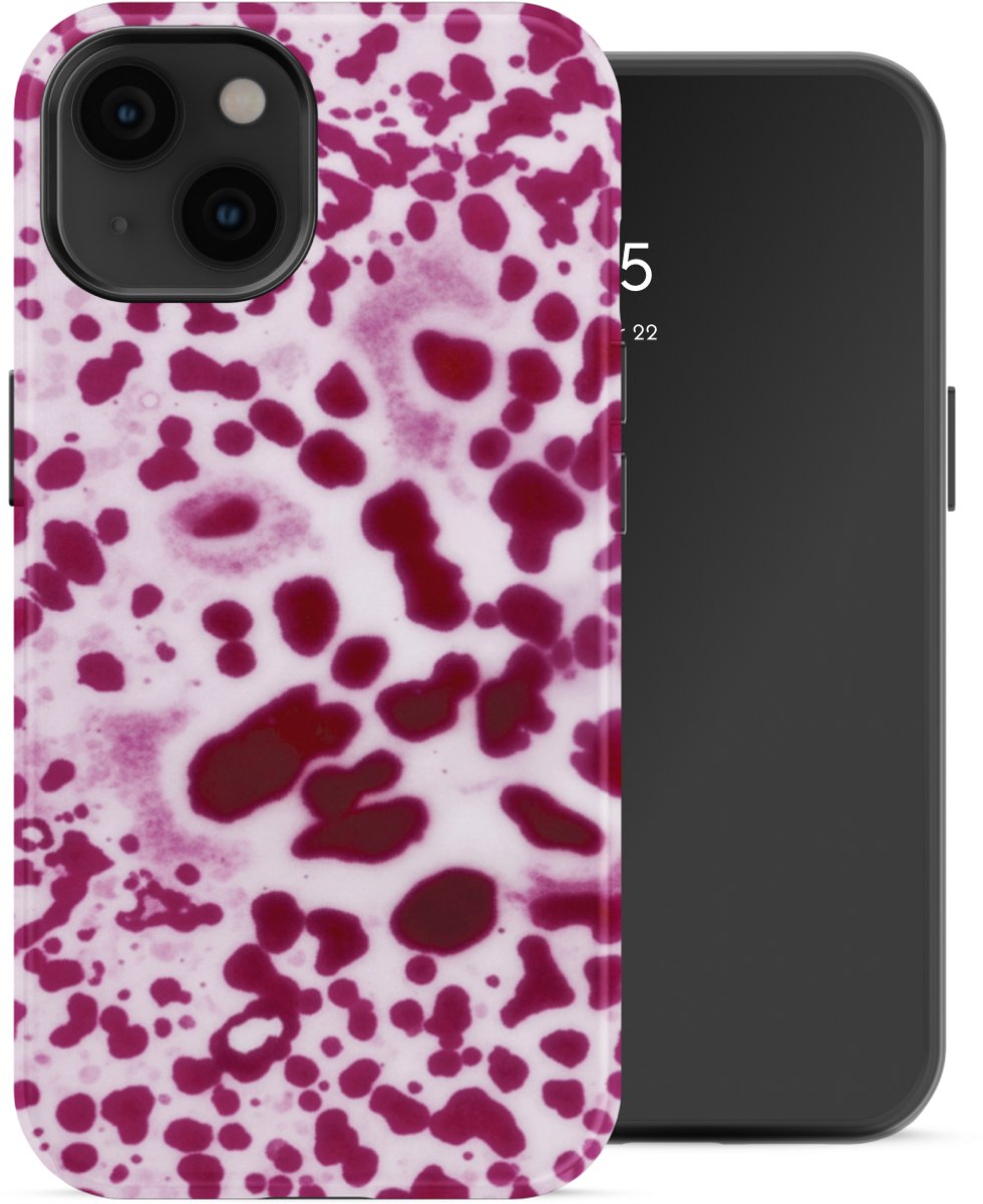 Selencia Hoesje - Geschikt voor Apple iPhone 14 - Backcover - Cosmic Orchid