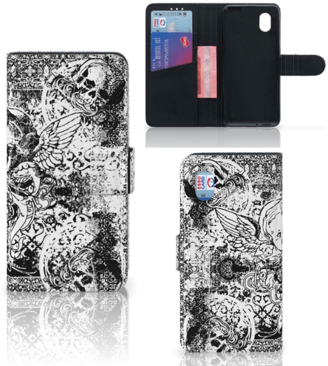 Telefoonhoesje met Naam Alcatel 1B (2020) Skulls Angel