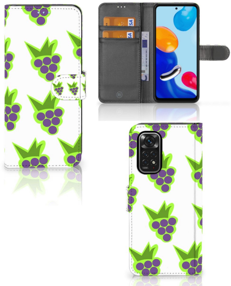Xiaomi Redmi Note 11/11S Book Cover Druiven