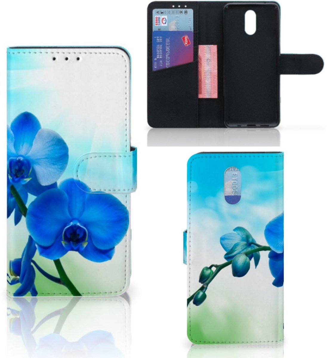 Nokia 2.3 Hoesje Orchidee Blauw - Cadeau voor je Moeder
