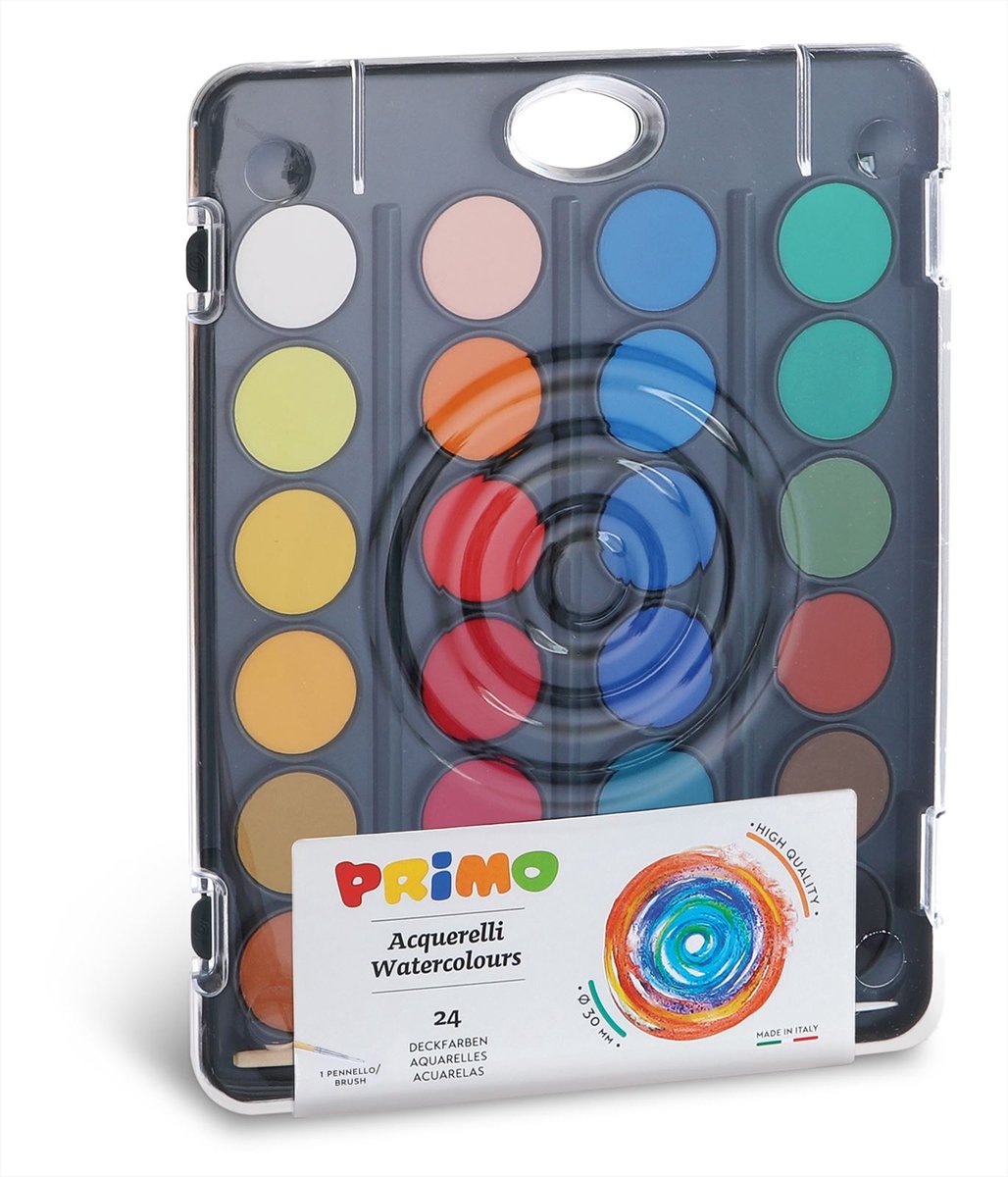 Primo - Waterverf met penseel 24 kleuren — afbeelding 6