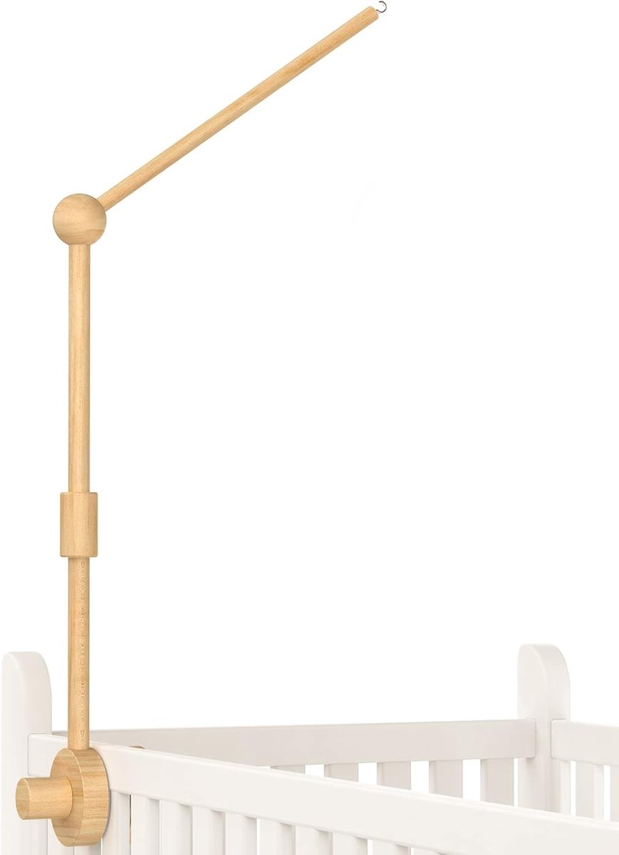 Baby Wieg Mobiele Arm - 34 Inch Houten Decoratieve Bevestiging voor Kindkamers