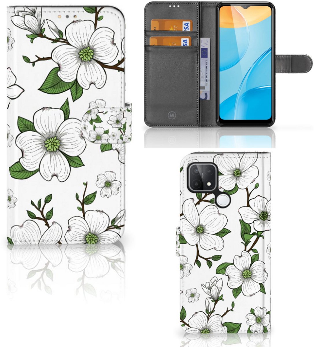 OPPO A15 Hoesje Dogwood Flowers