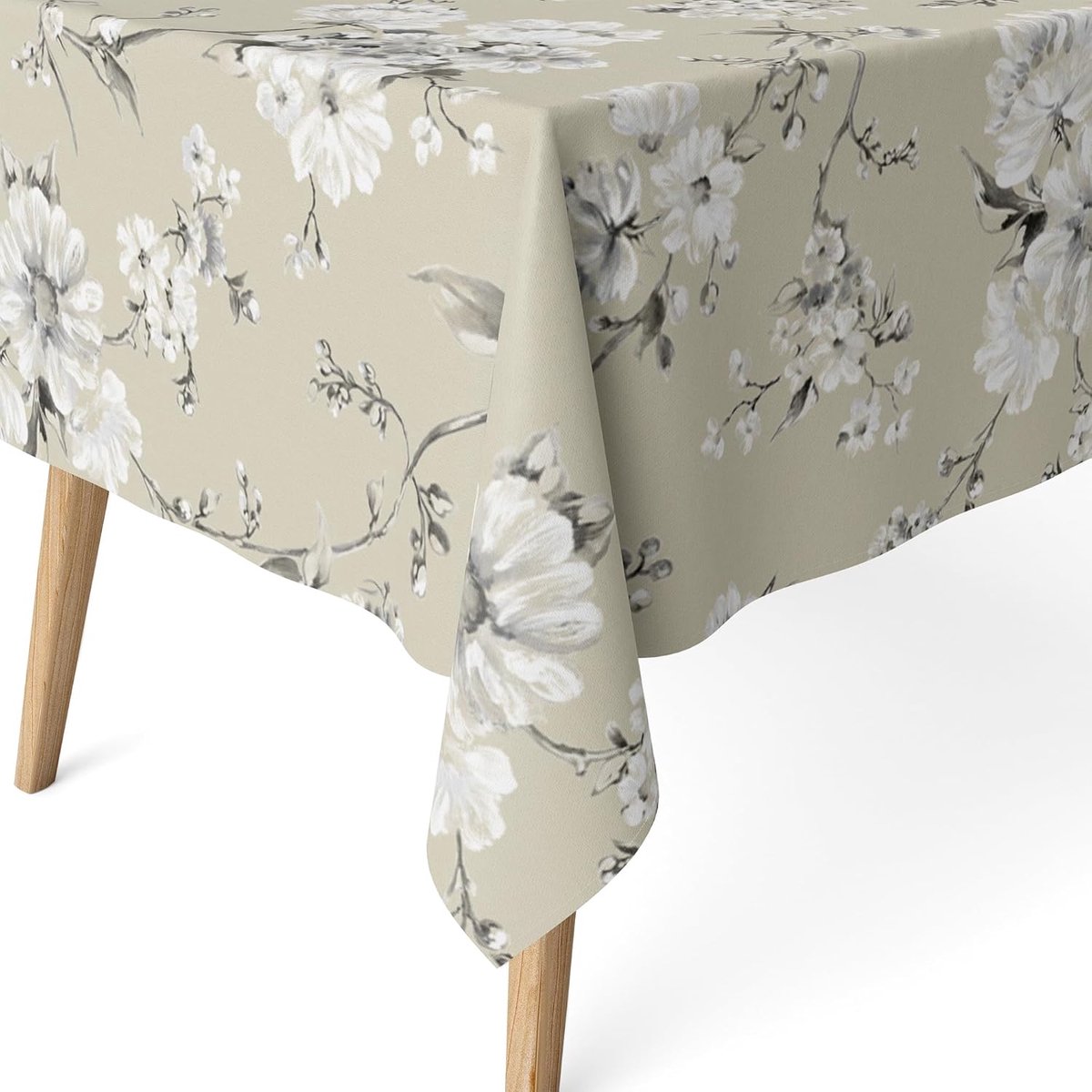 Rond tafelkleed grijs 140 cm - Vlekafstotend en waterdicht