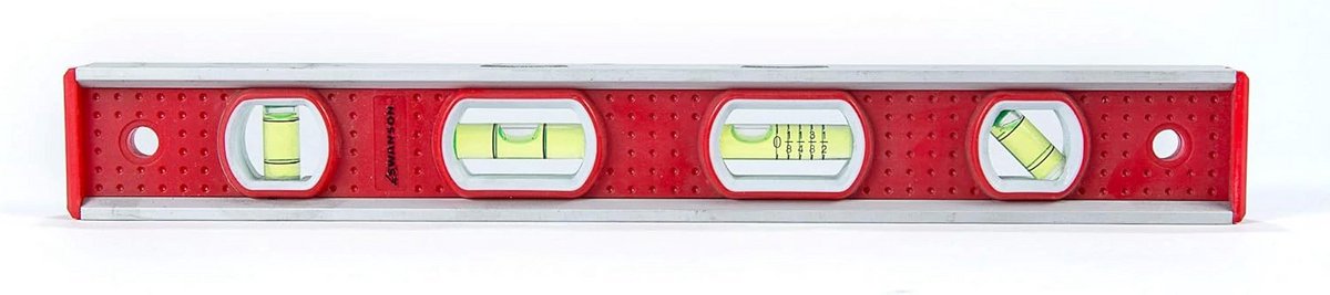 12" Aluminium Frame Magnetische Gereedschapskist Niveau met Pitch Flacon en Magneten