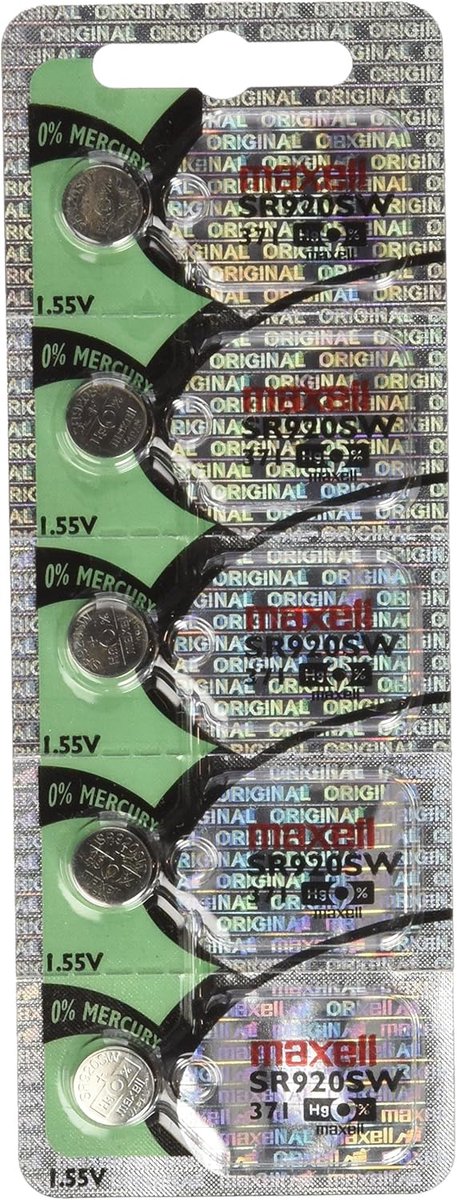 SR920SW Zilveroxide Batterij 1,55 V - 5 Stuks