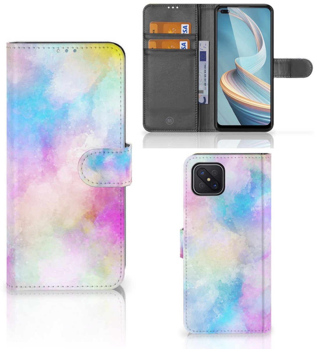 Hoesje OPPO Reno4 Z Watercolor Light