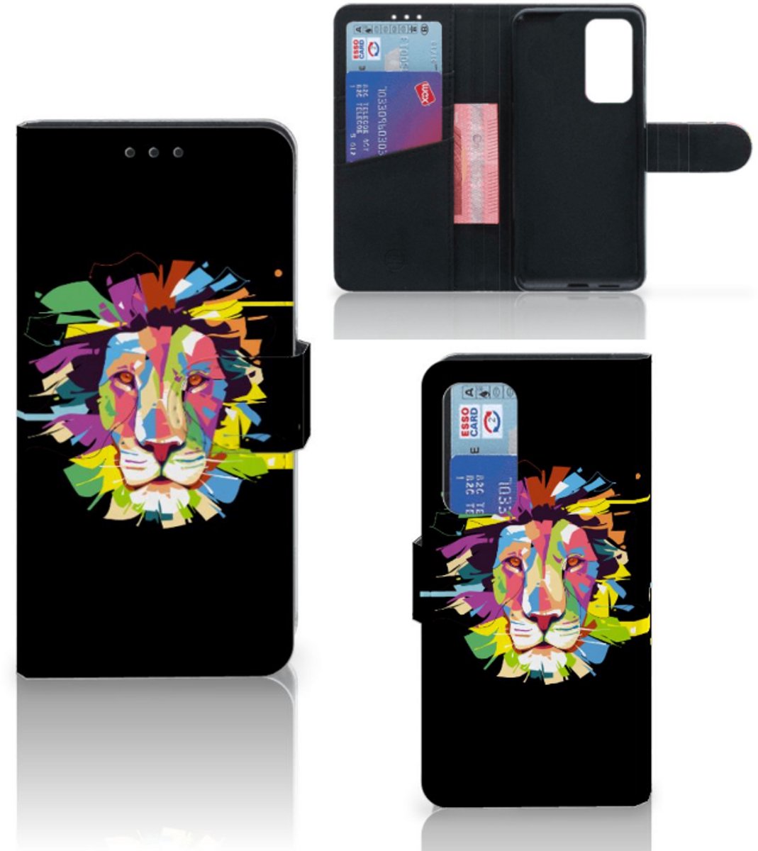 Huawei P40 Leuk Hoesje Lion Color