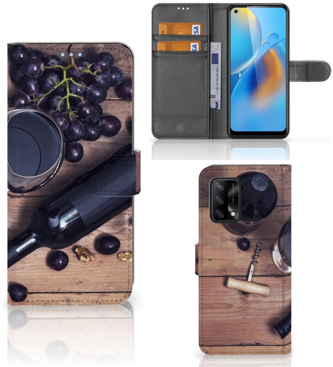OPPO A74 4G Book Cover Wijn