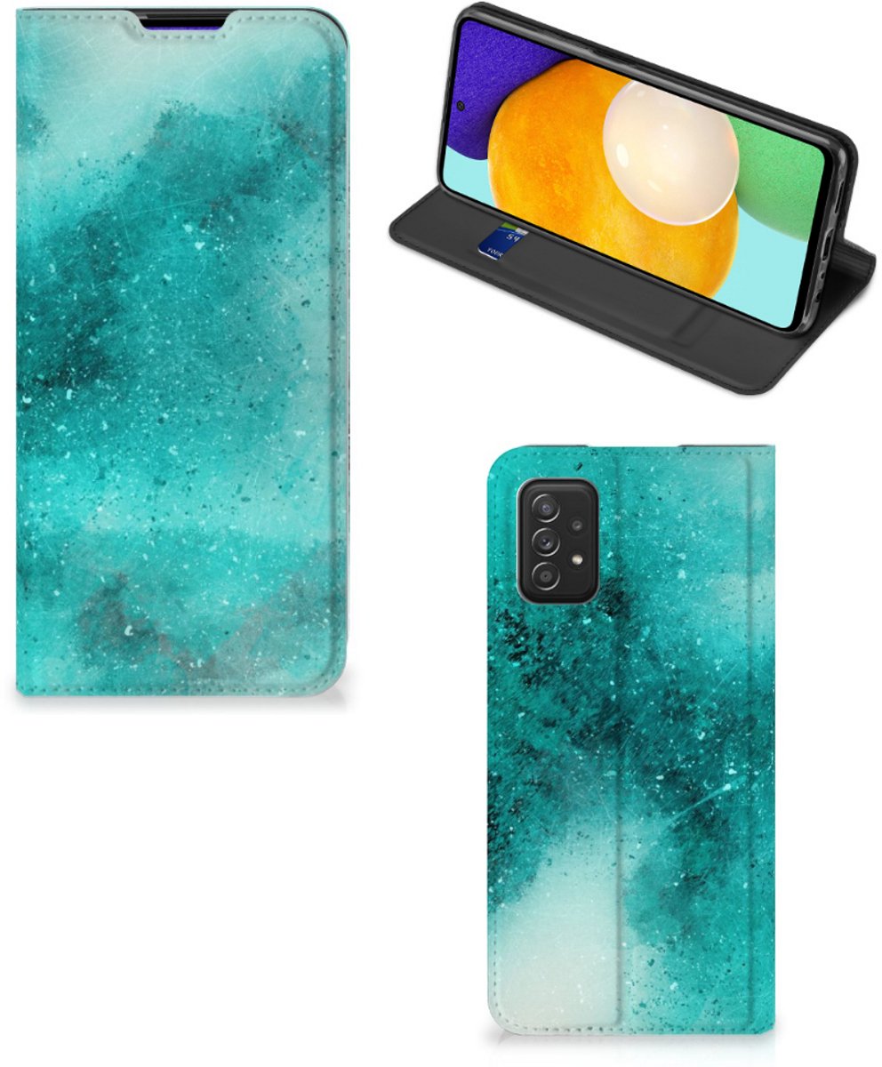 Bookcase Samsung Galaxy A03s Painting Blue