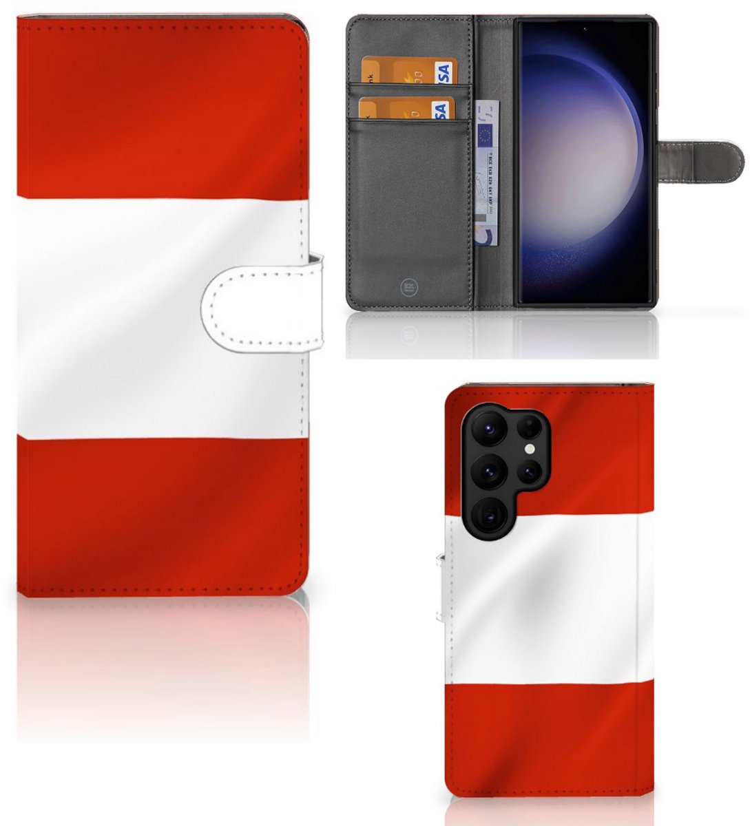 Samsung Galaxy S23 Ultra Bookstyle Case Oostenrijk