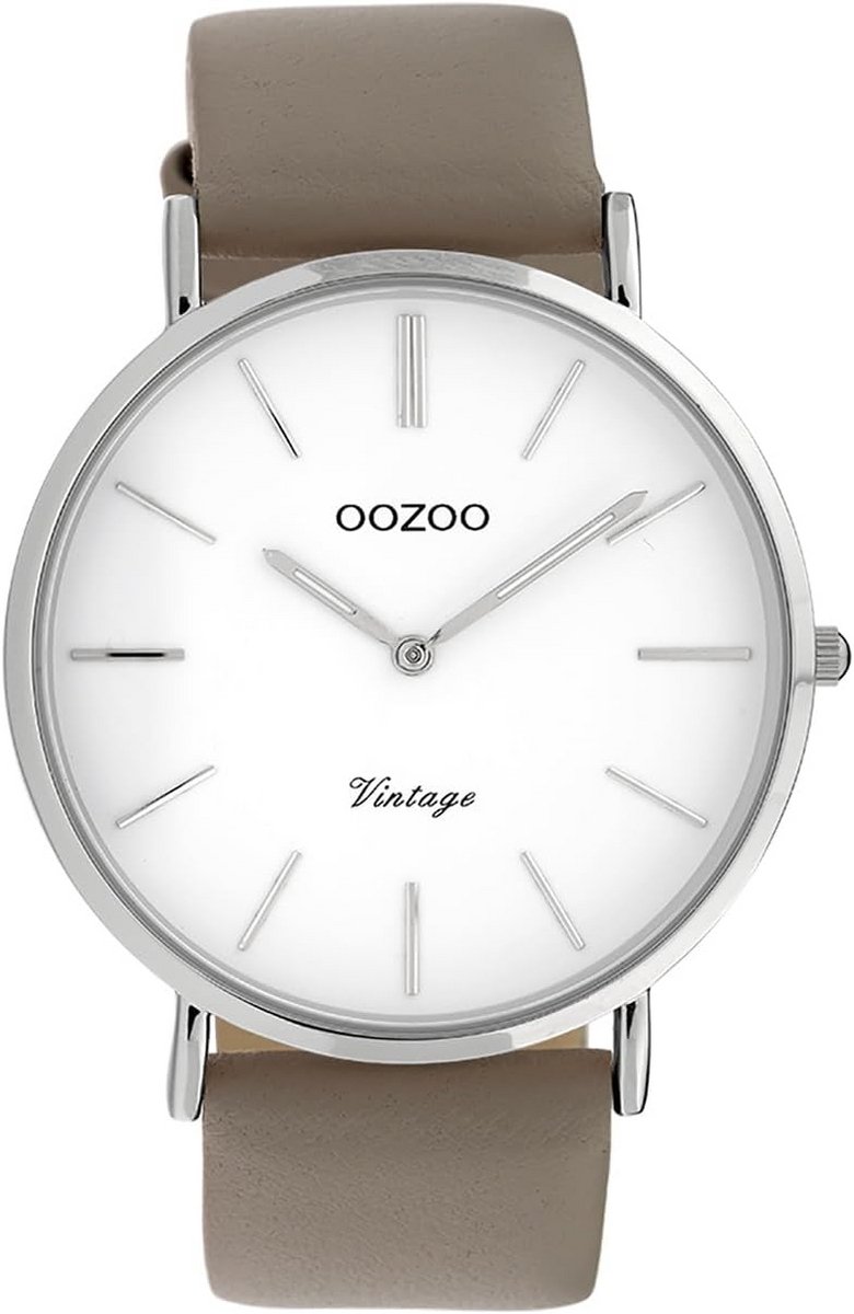 Vintage dameshorloge met leren band en analoog uurwerk 40 MM