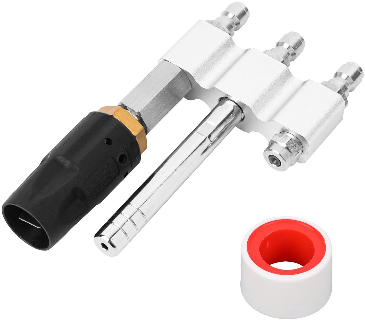 3-in-1 Ronddraaiende Nozzle - Verstelbare Hoge Drukreinigingsnozzle - 1/4 Inch Snelaansluiting