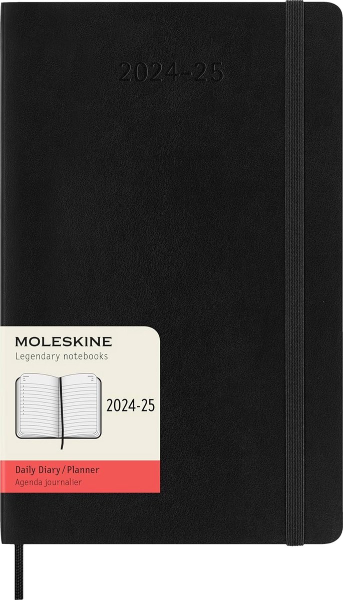18 Maanden Dagplanner 2024-2025 - Dagelijkse Agenda met Softcover en Elastische Sluiting