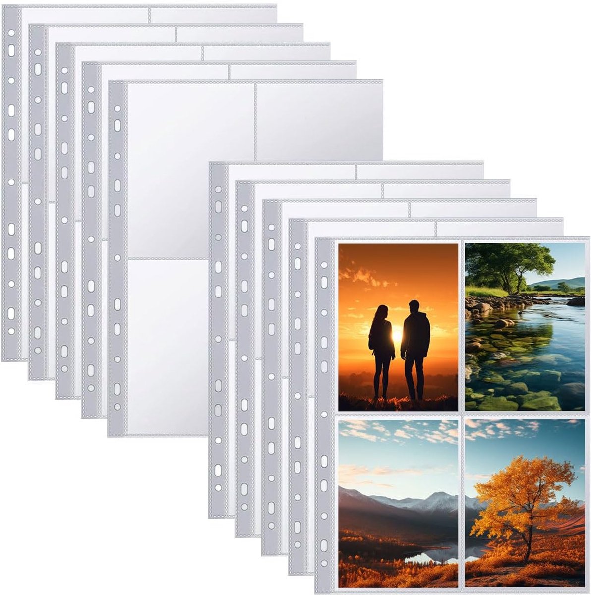 Transparante Fotohoesjes voor A4 - Set van 100 - Foto Album Bescherming