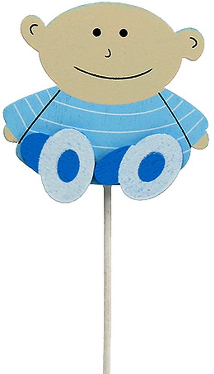 Decoratieve plug babyblauw 5cm L25cm 20 st, 20 Stück