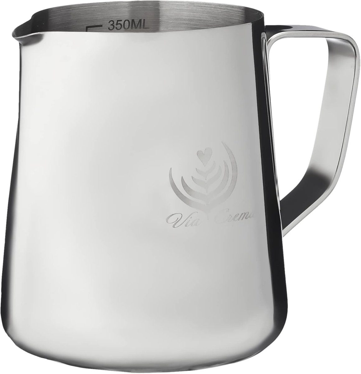 Melkkannetje van Roestvrij Staal - 300 ml Melkschuimkan voor Espresso
